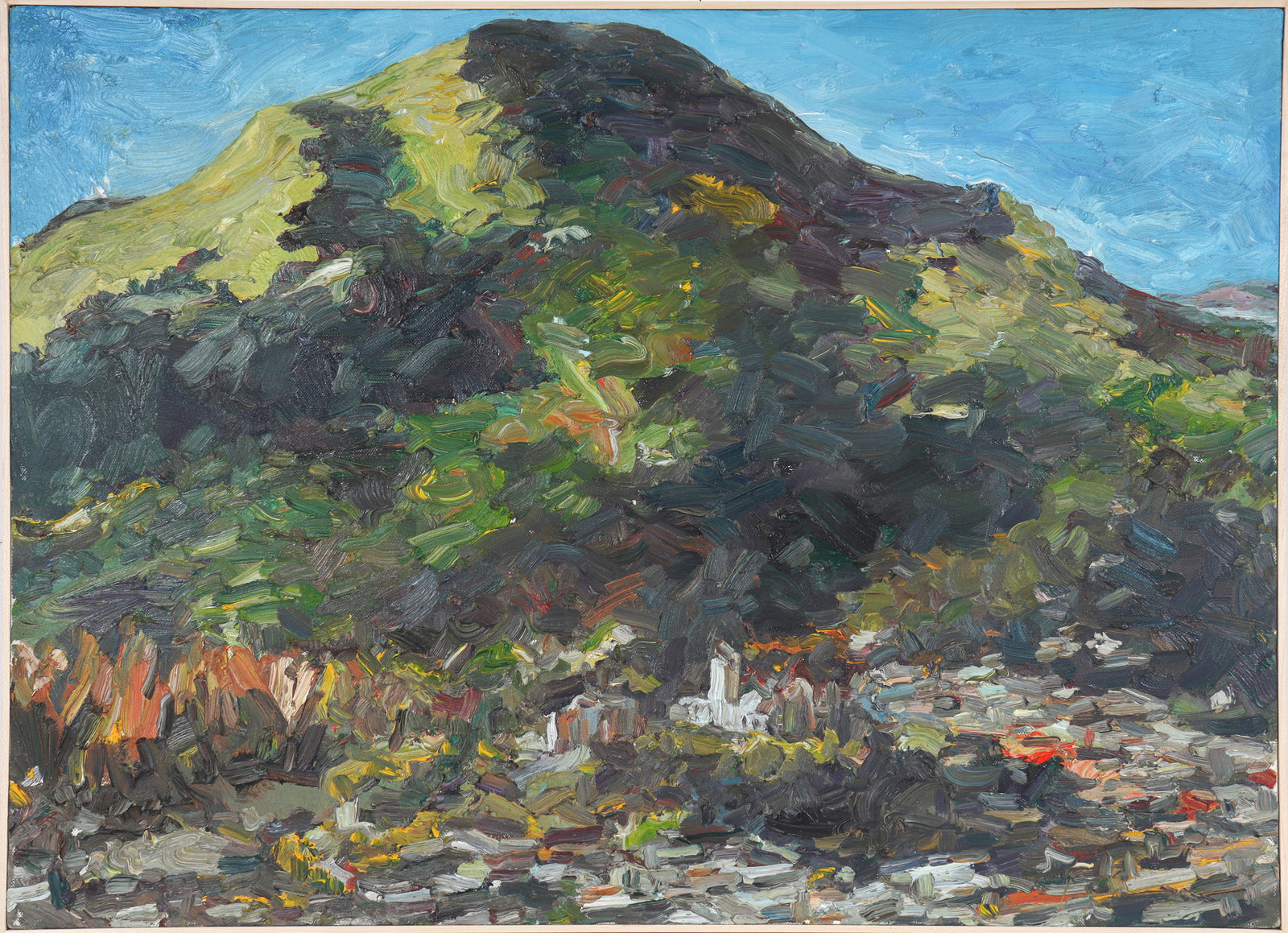 Expressionist California Hillside <br>2003 Oil <br><br>#C0621