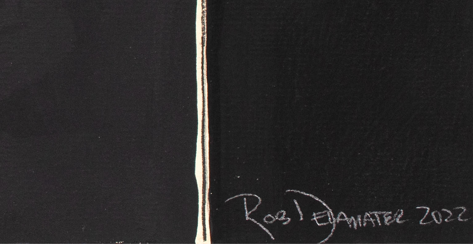 <I>Achilles, Patroclus and Briseis III</I> <br>2022 Hand-Mixed Pigment & Coffee on Paper <br><br>#C0630