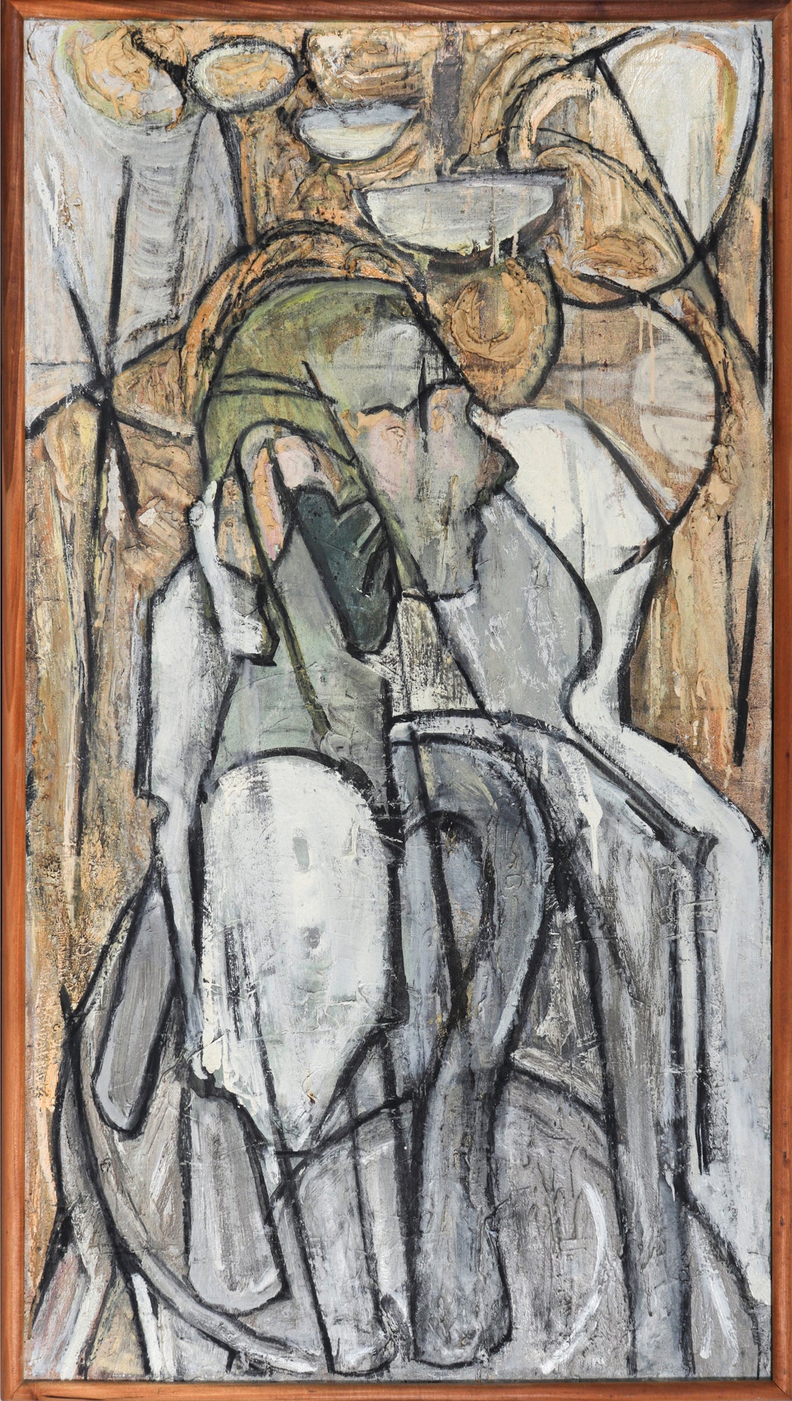 <i>Man of Naples</i> <br>20th Century Acrylic & Swedish Putty <br><br>#C0671