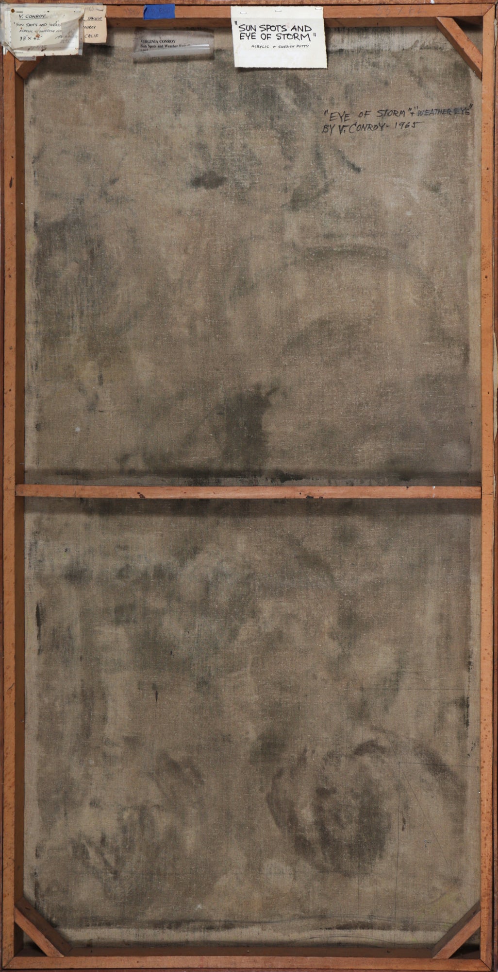 <i>Sunspots and Eye of the Storm</i> <br>1965 Acrylic <br><br>#C0672