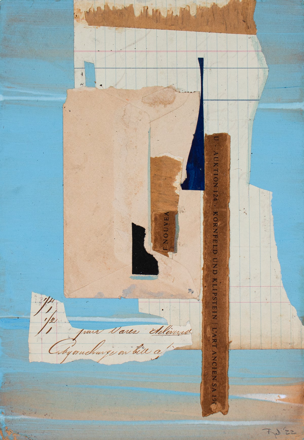 <i>A Month in New Orleans I</i> <br>2022 Mixed Media Collage <br><br>#C0712