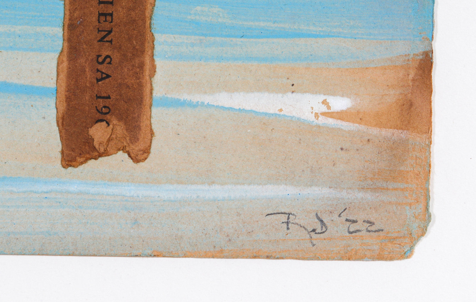 <i>A Month in New Orleans I</i> <br>2022 Mixed Media Collage <br><br>#C0712