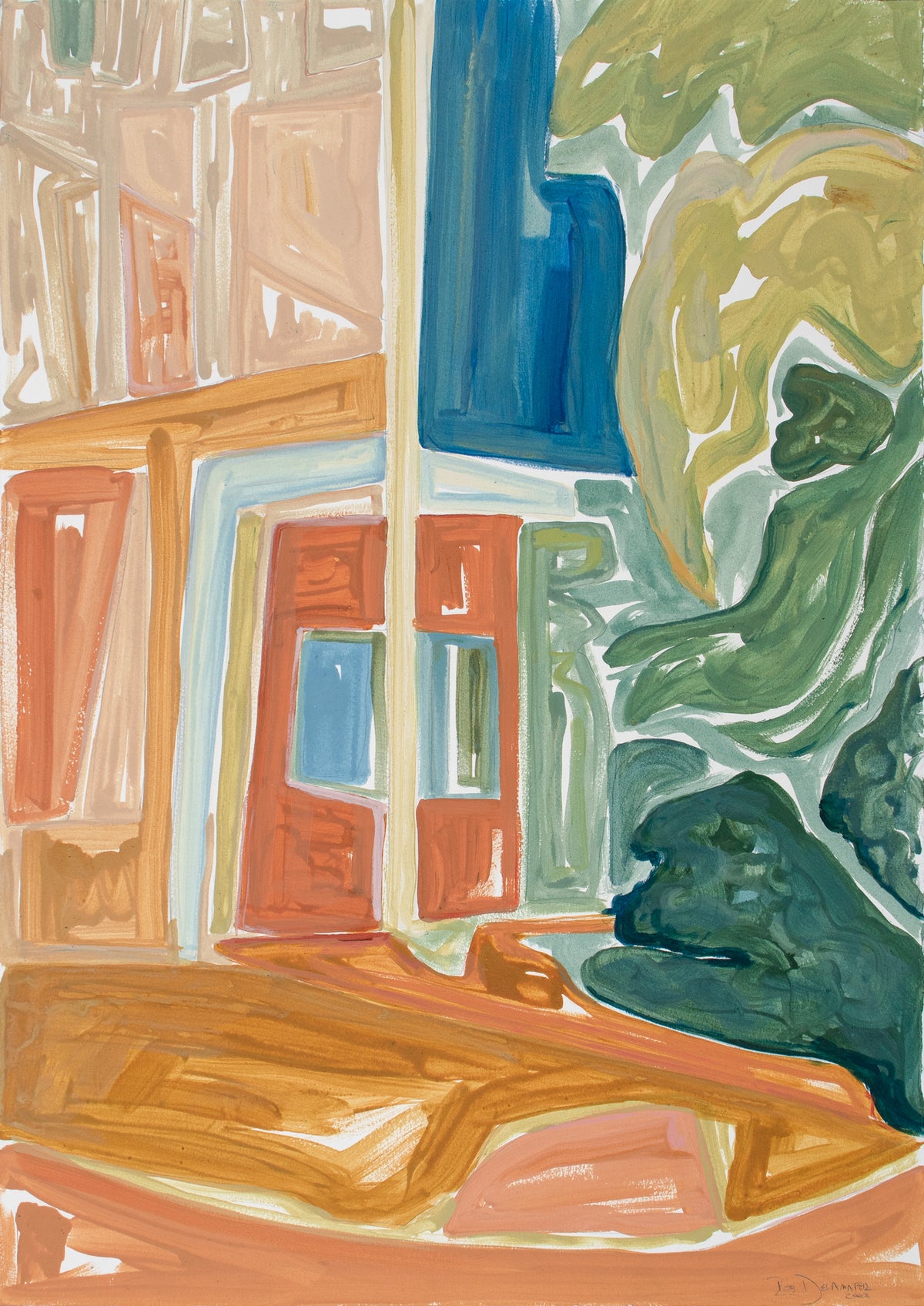 <i>Constance Street VI (New Orleans)</i> <br>2022 Hand-Mixed Pigments <br><br>#C0719