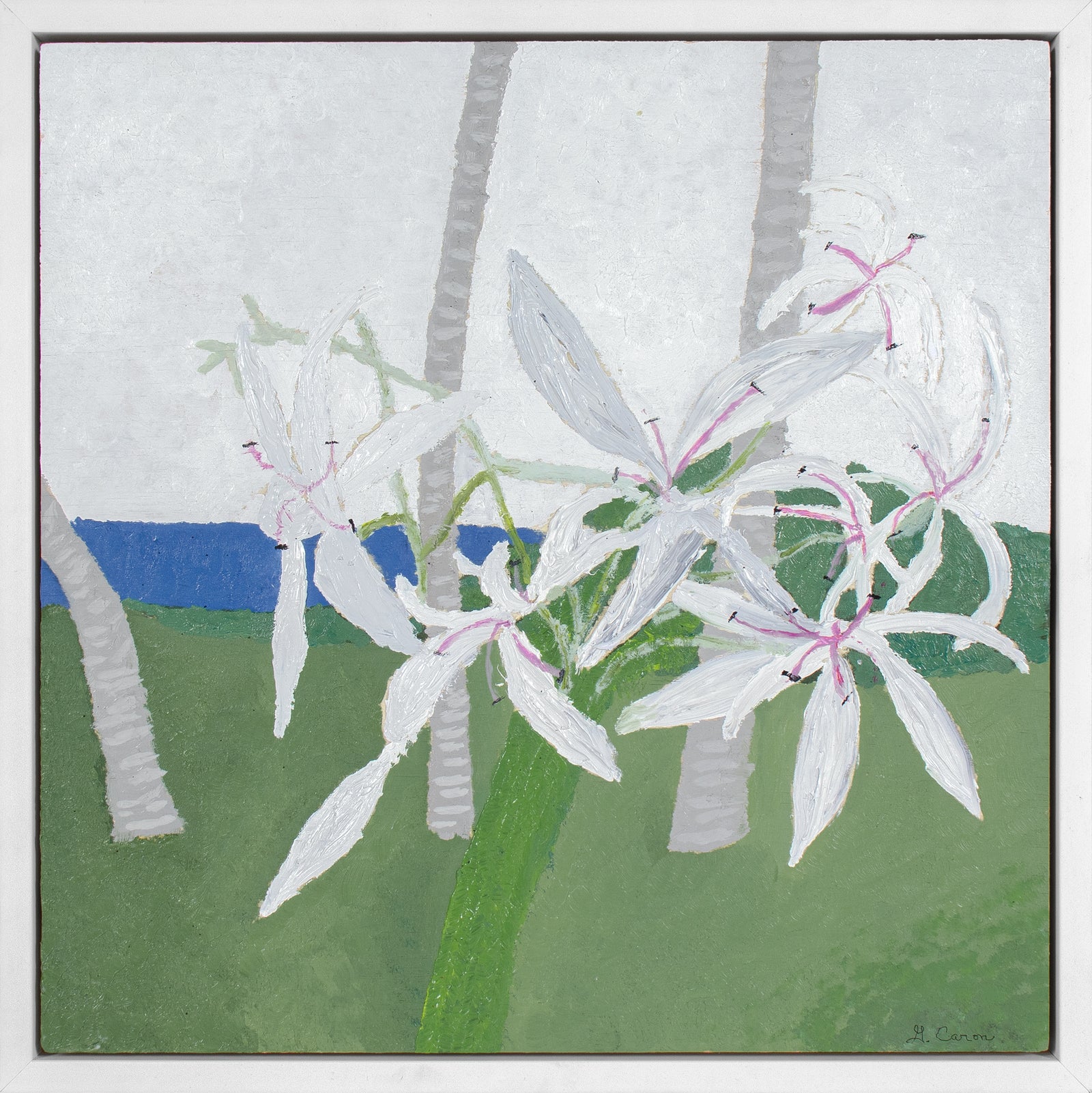 <i>Queen Emma Giant Spider Lily</i> <br>2022 Oil <br><br>#C0757