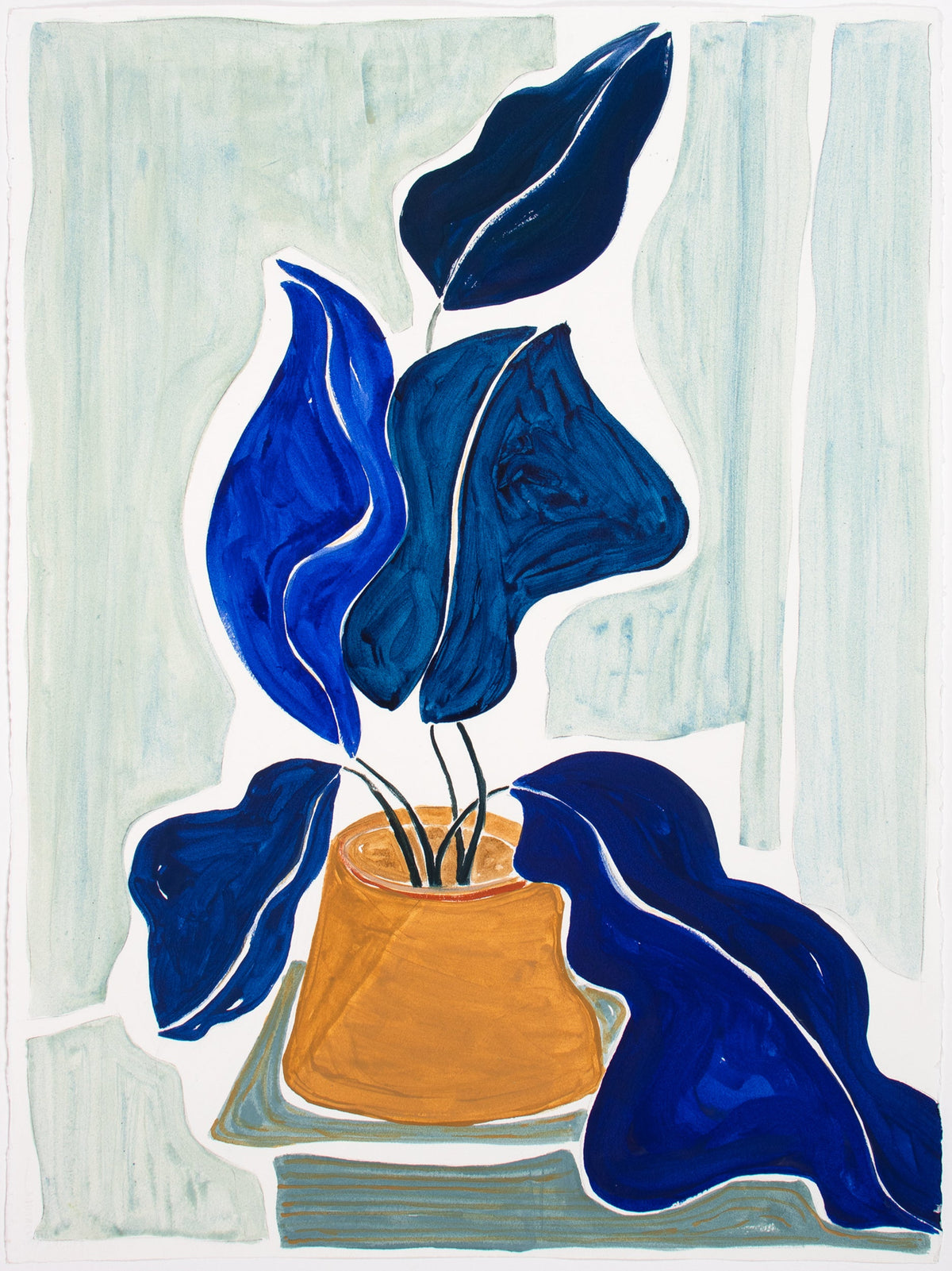 <i>Remembering Fulton Street III</i> <br>2022 Hand-Mixed Pigments <br><br>#C0942