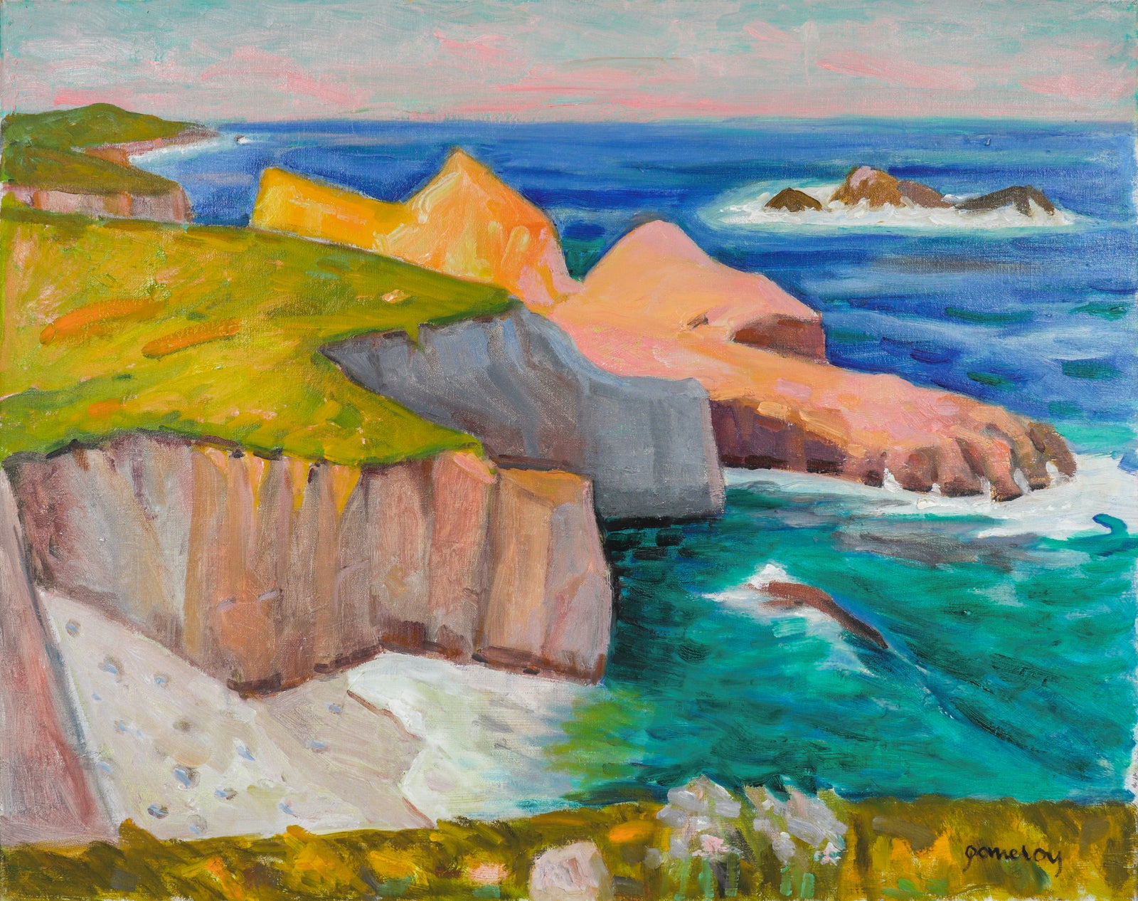 <I>On the Edge</I> <br>20th Century Oil<br><br>#C0965