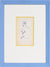 Blue Bunny Figure <br>1950-60s Pen on Paper <br><br>#C1044