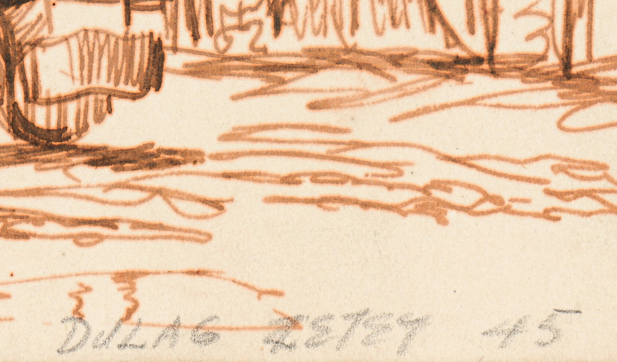 <i>Dulag, Letey</i> <br>1945 Watercolor <br><br>#C1077