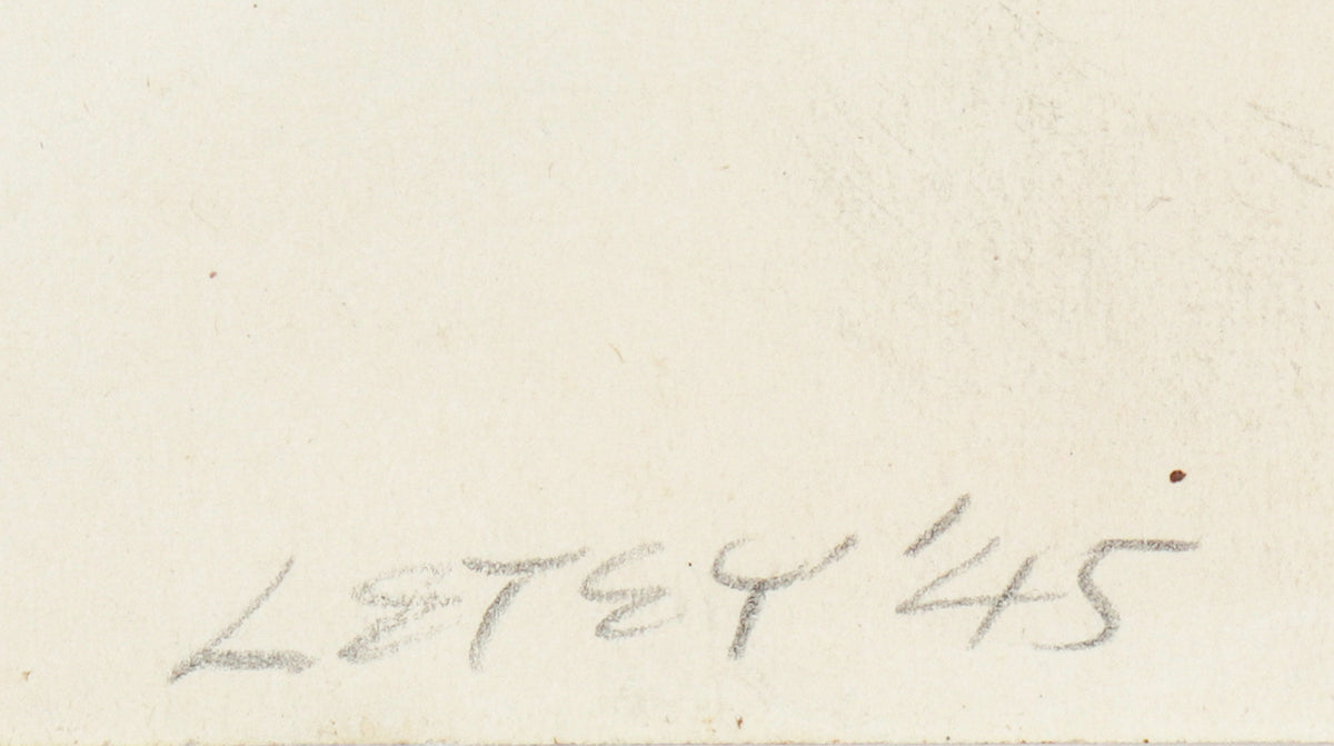 <i>Letey</i> <br>1945 Watercolor <br><br>#C1081