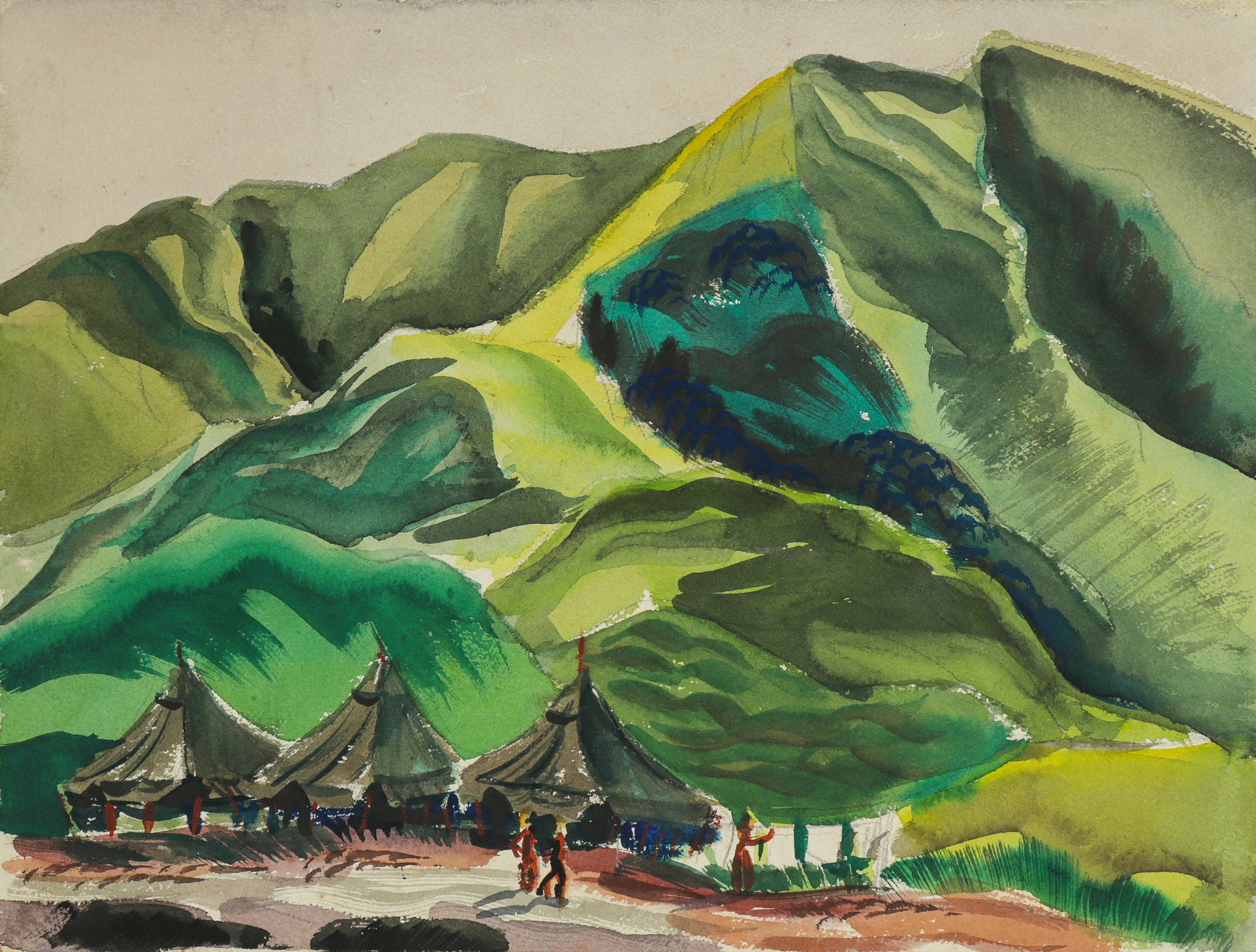 <i>Nadzab</i> <br>1944 Watercolor <br><br>#C1088