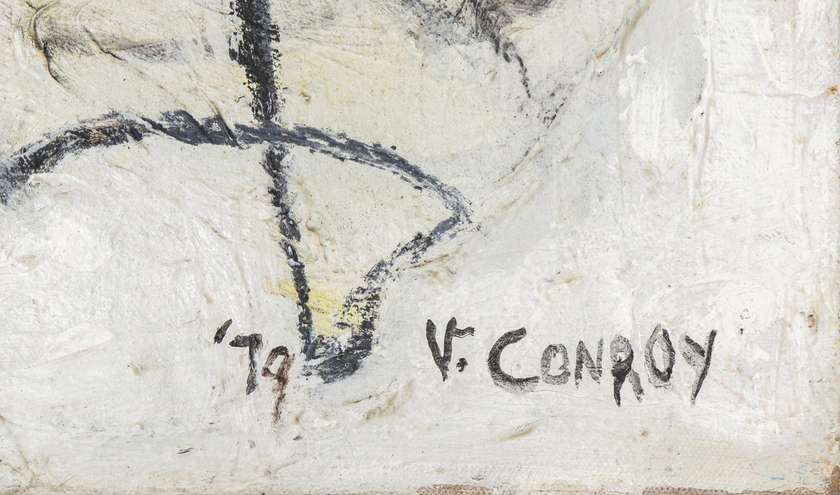 <i>Protoplast (atom activating proteins)</i> <br>1979 Oil, Acrylic & Swedish Putty <br><br>#C1152