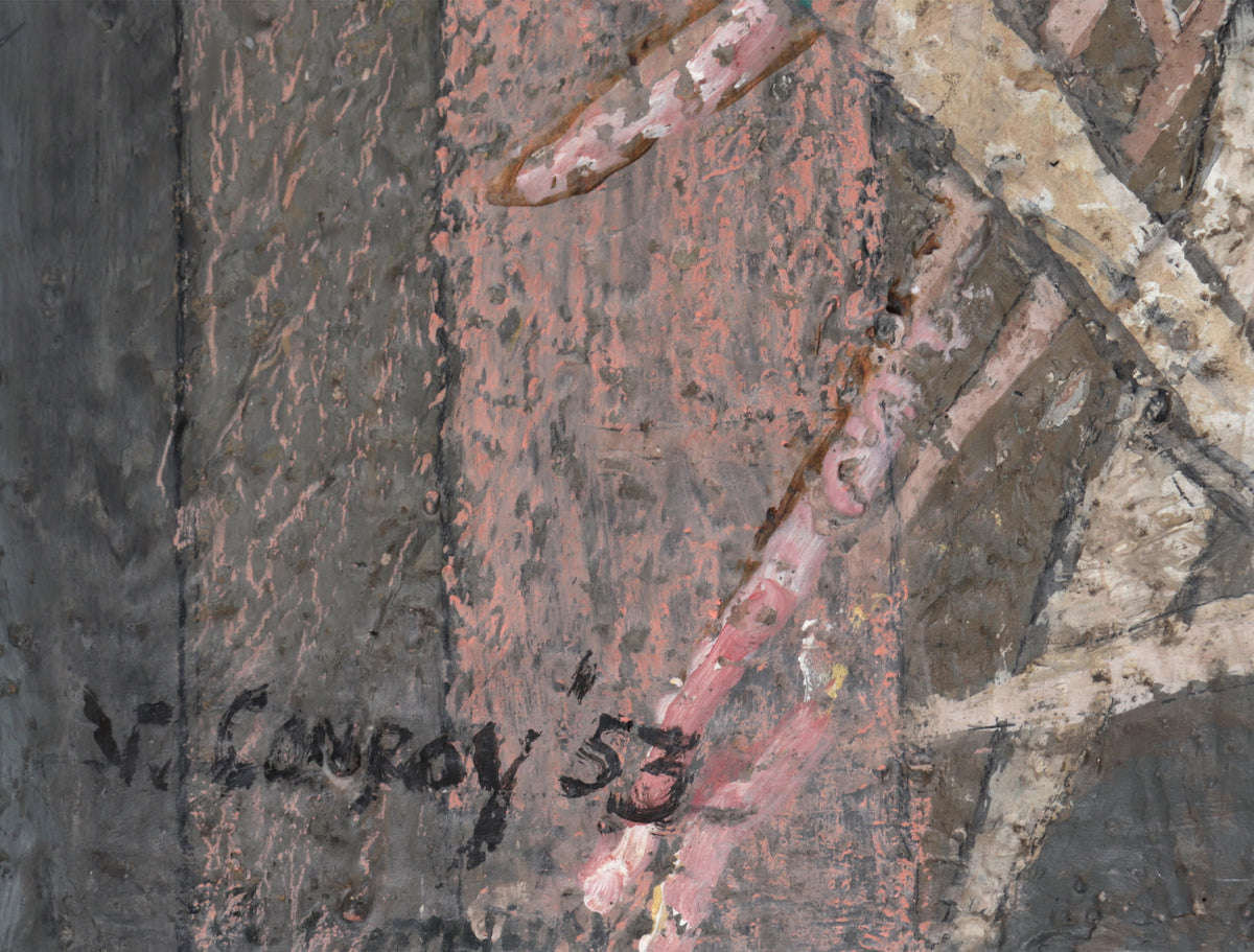 <i>Gentle Root + Russian Thistle</i> <br>1953 Oil & Acrylic <br><br>#C1160