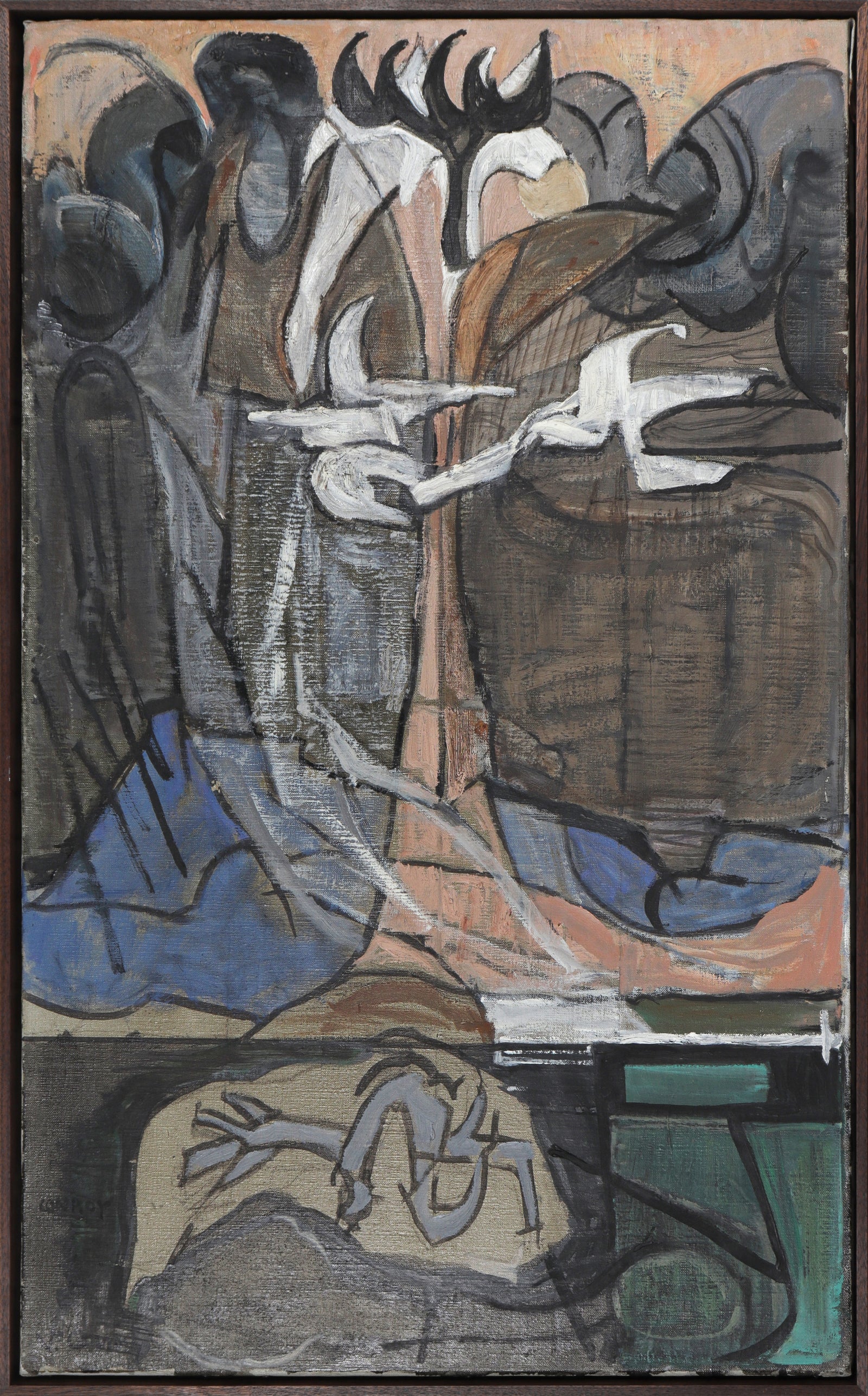 <i>Night Flying Thing</i> <br>1958 Oil <br><br>#C1166