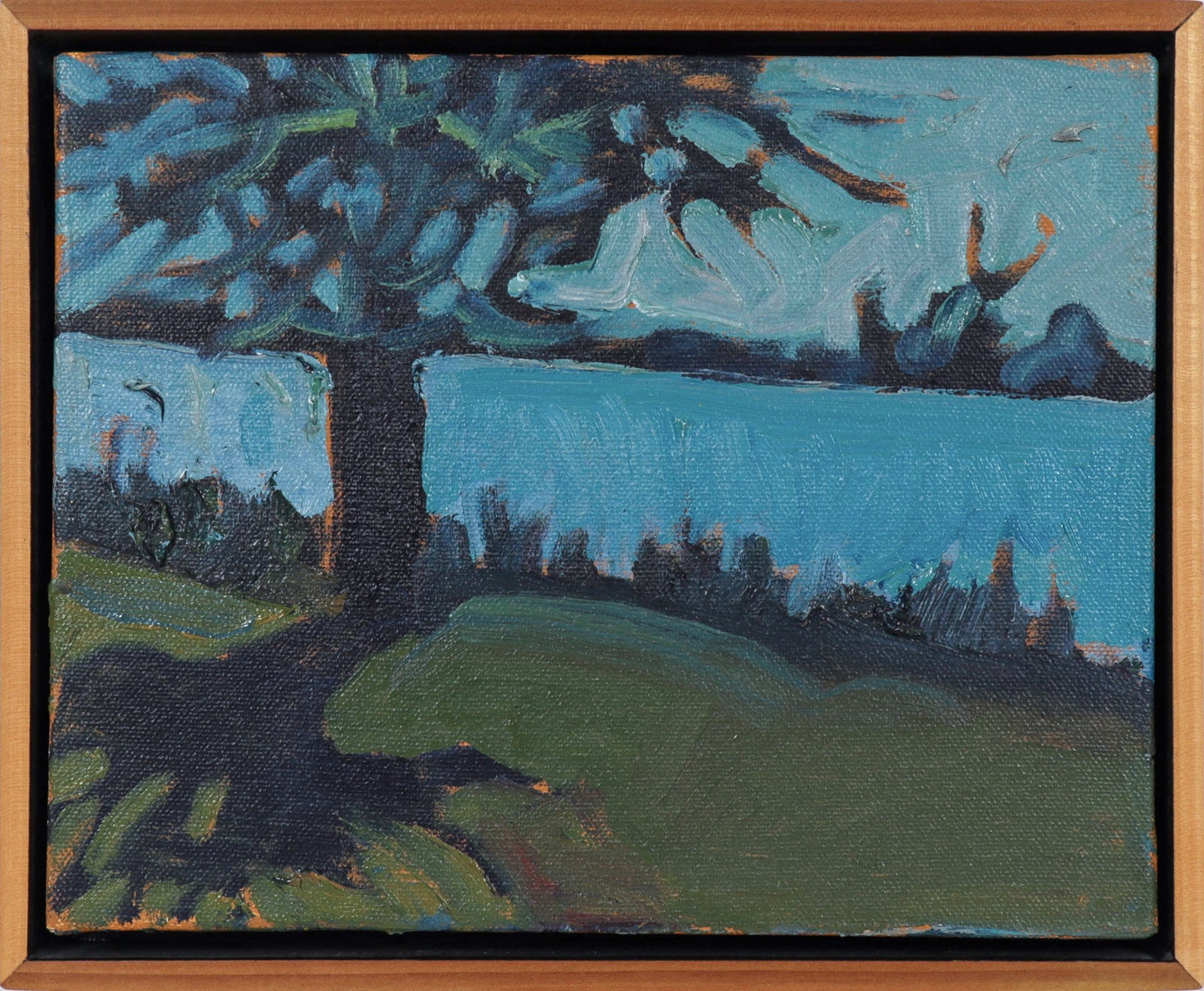 <I>Tree & Shadow I</I> <br>20th Century Oil <br><br>#C1298