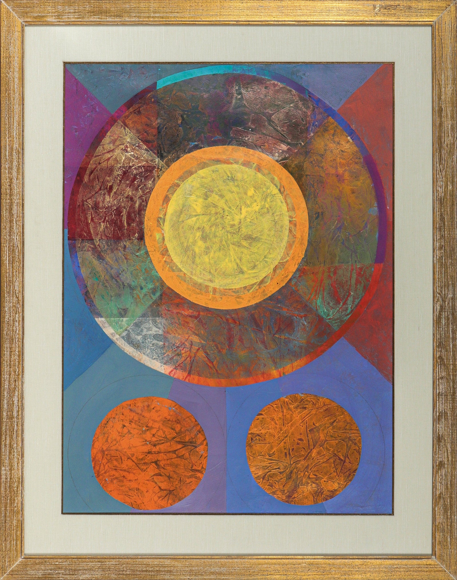 Circular Abstraction <br>1992 Acrylic <br><br>#C1372