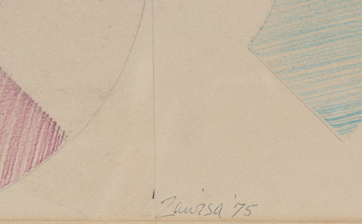 <i>Arc Variations</i> <br>1975 Colored Pencil <br><br>#C1378