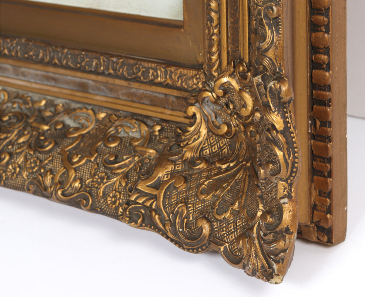 Windswept Dutch Landscape <br>Early 20th Century Oil <br><br>#C1416