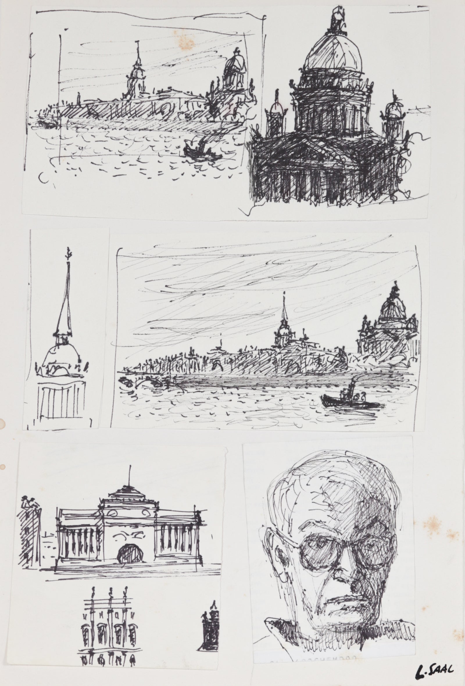 <I>St. Petersburg</I> <br>1986 Ink<br><br>#C1428
