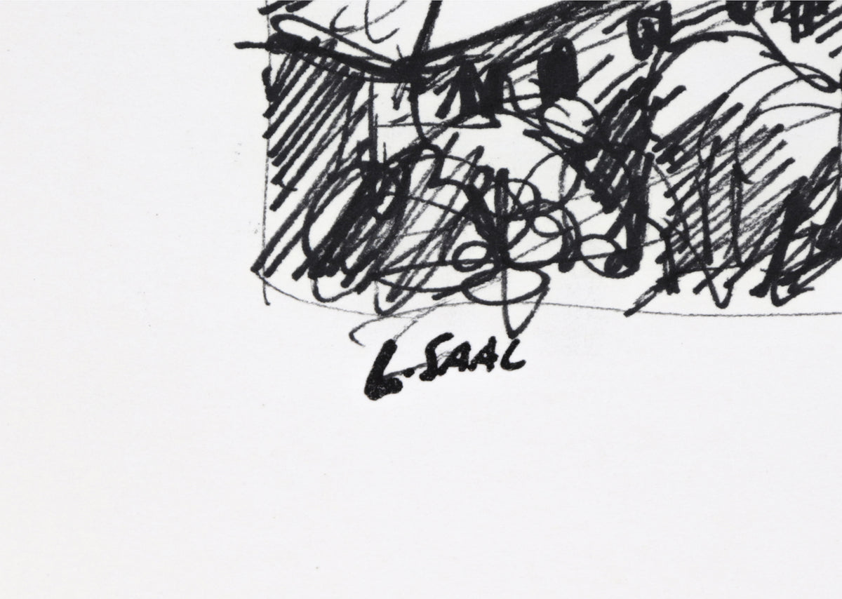 Church by the Water <br>1980s Ink<br><br>#C1440