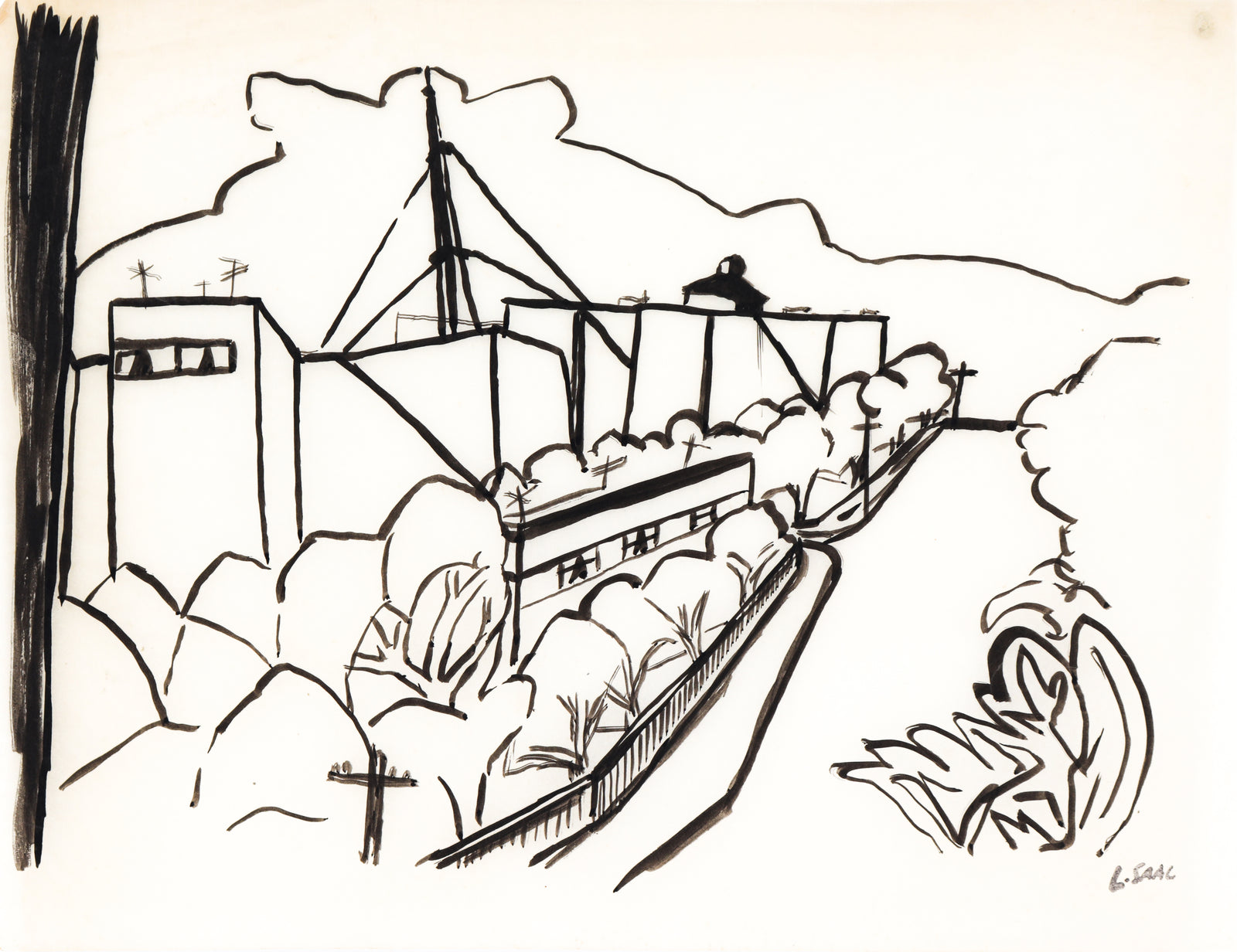 <I>Connecticut Ave.</I> <br>1956 Ink<br><br>#C1442