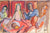Rendition of The Last Supper <br>20th Century Gouache on Paper<br><br>#C1443
