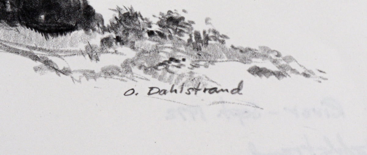 Looking Out Towards the Water<br>1972 Graphite<br><br>C1449