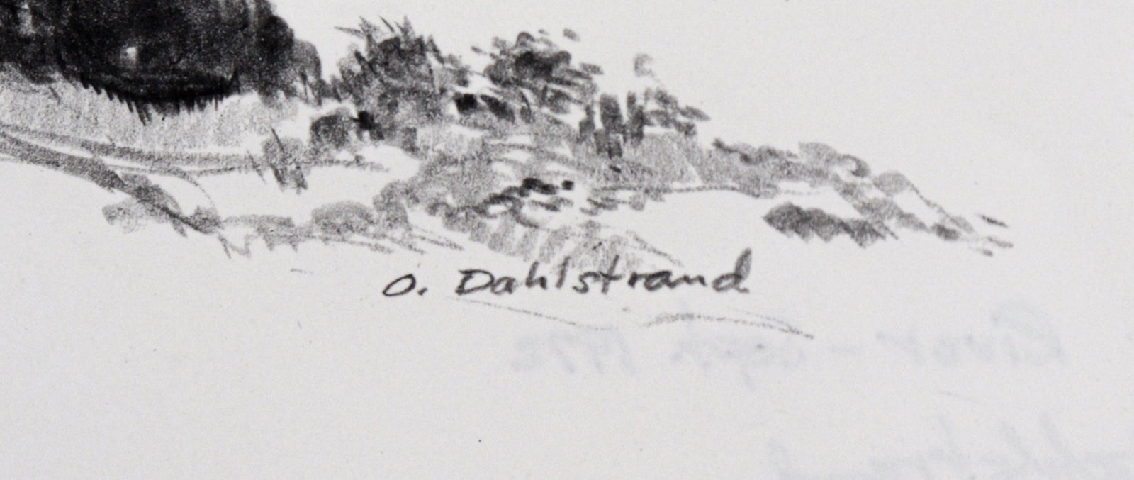 Looking Out Towards the Water<br>1972 Graphite<br><br>C1449