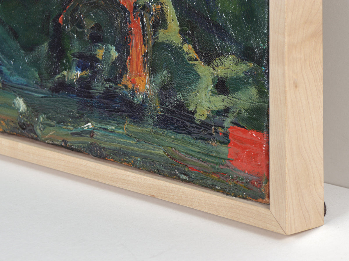 Abstracted California Houses <br>20th Century Oil <br><br>#C1548