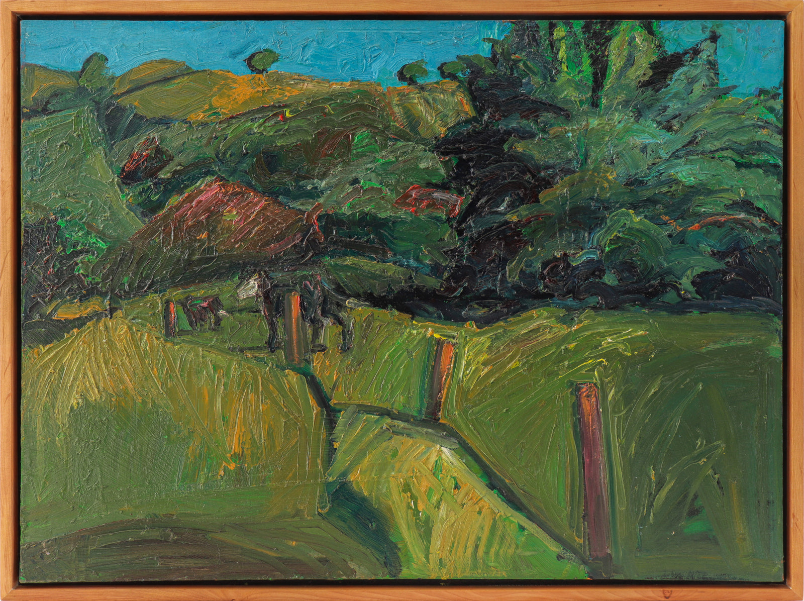<i>Cows on Diablo</i> <br>2001 Oil <br><br>#C1552