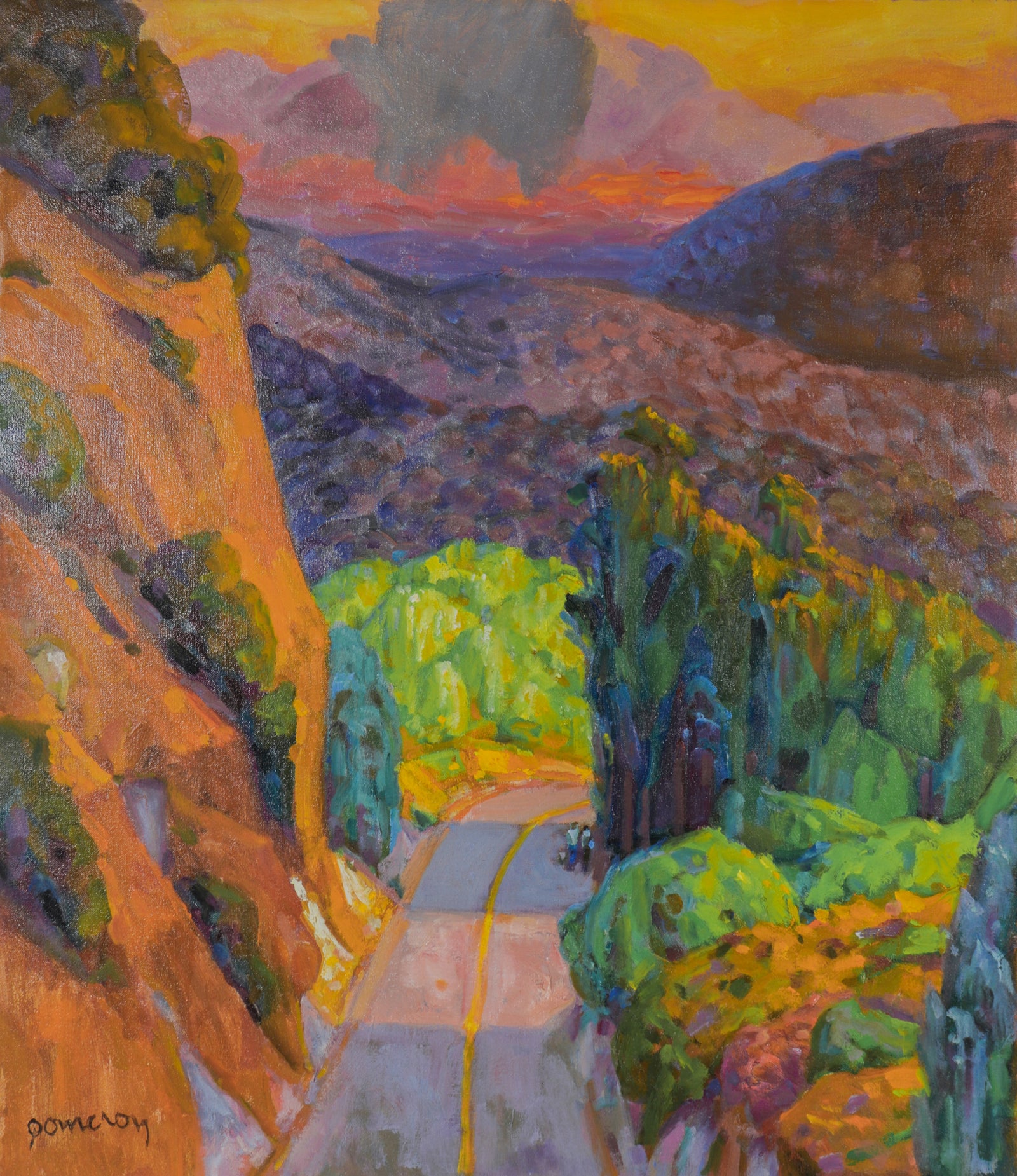 <i>Down the Hill </i> <br>20th Century Oil <br><br>#C1593