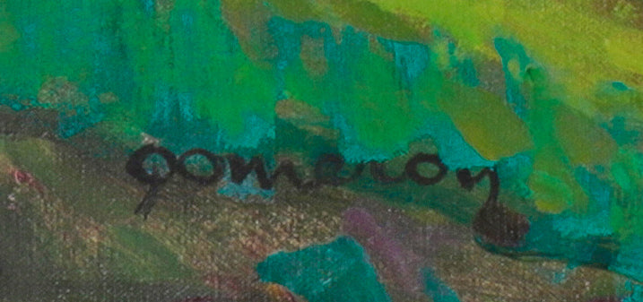 Vivid Forest Scene <br>20th Century Oil <br><br>#C1601