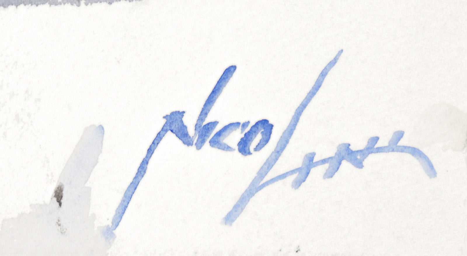 Abstracted Bay Area Urban Scene <br> 20th Century Watercolor <br><br>#C1623