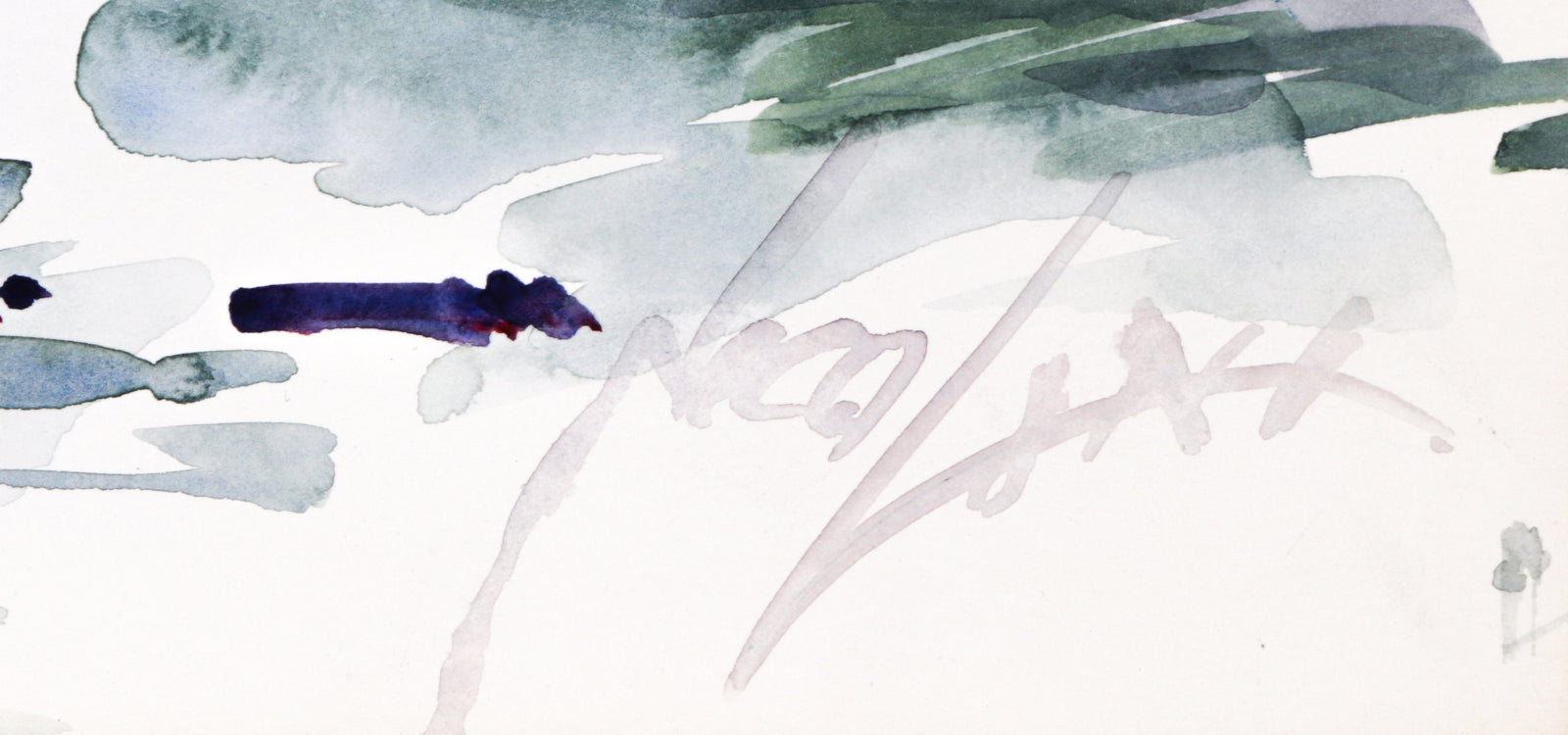 Coastal California Landscape <br>20th Century Watercolor <br><br>#C1640