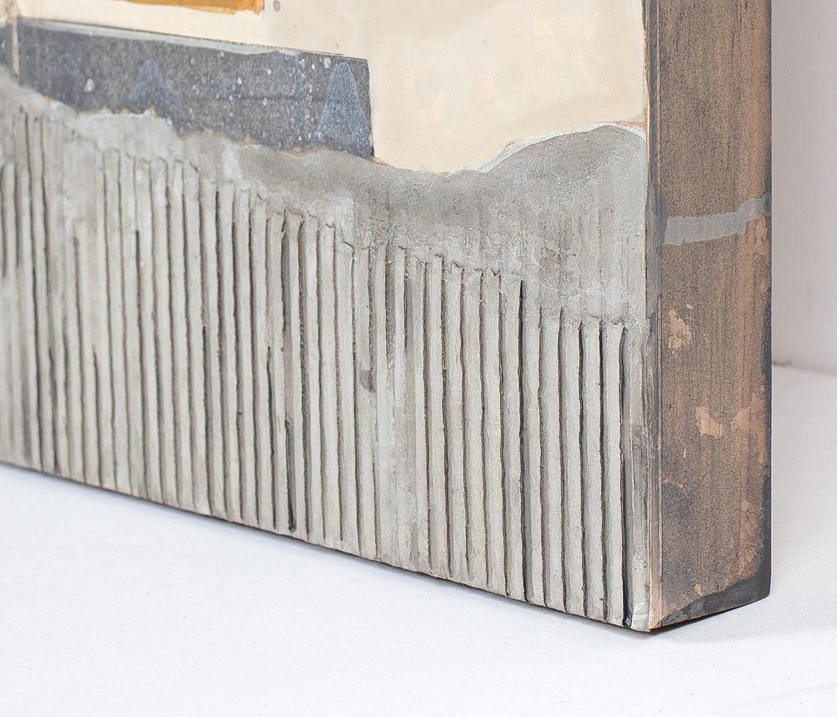 <i>Citadel of Days Past III</i> <br>2022 Mixed Media on Cradled Wood <br><br>#C1682