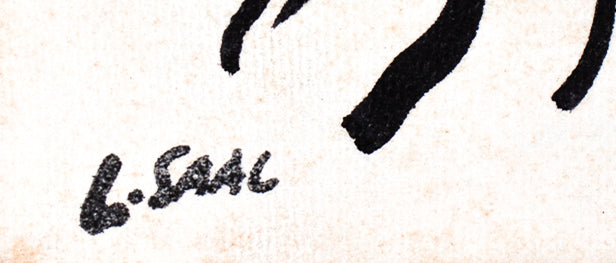 Circus Performance with a Horse <br>1949 Ink <br><br>#C1711