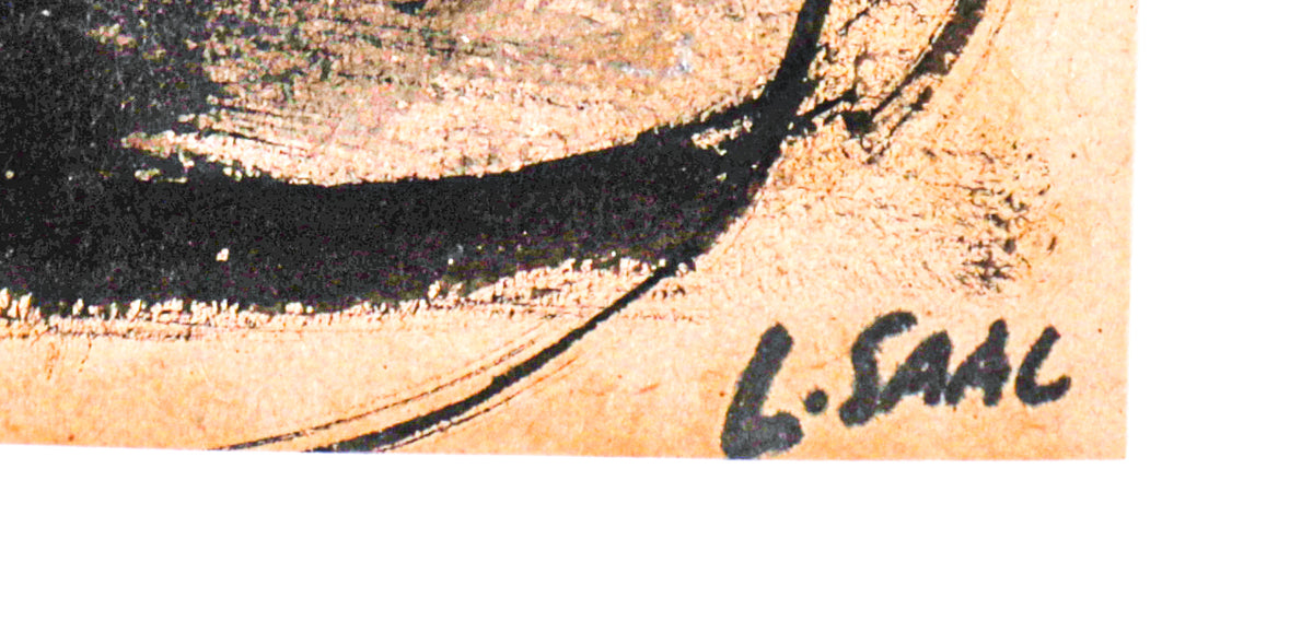 Monochromatic Rider Scene <br>1943 Ink <br><br>#C1727