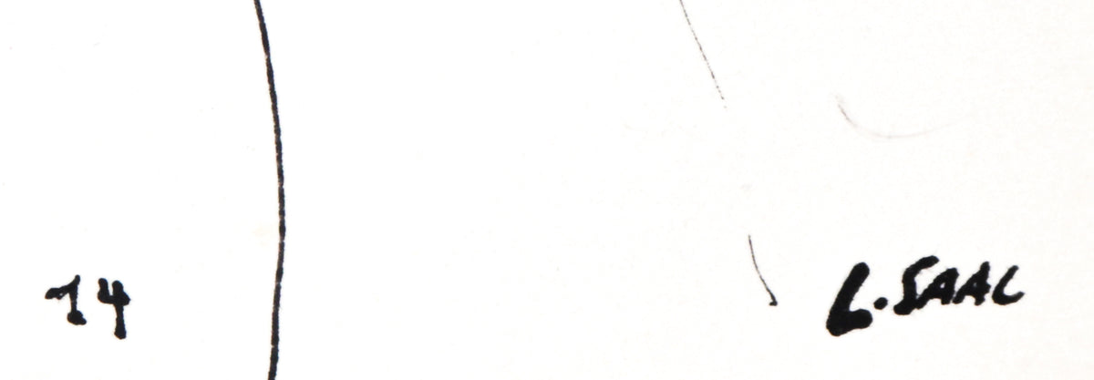 Abstracted Circus Performance <br>1974 Ink <br><br>#C1739