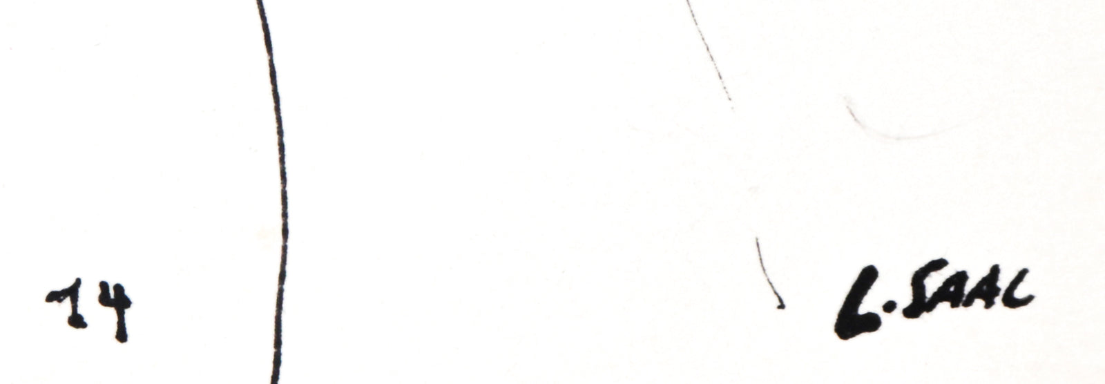 Abstracted Circus Performance <br>1974 Ink <br><br>#C1739