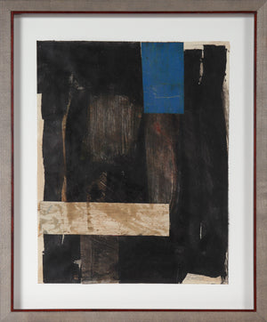 Gestural Geometric Abstract <br>1960 Acrylic <br><br>#C1774