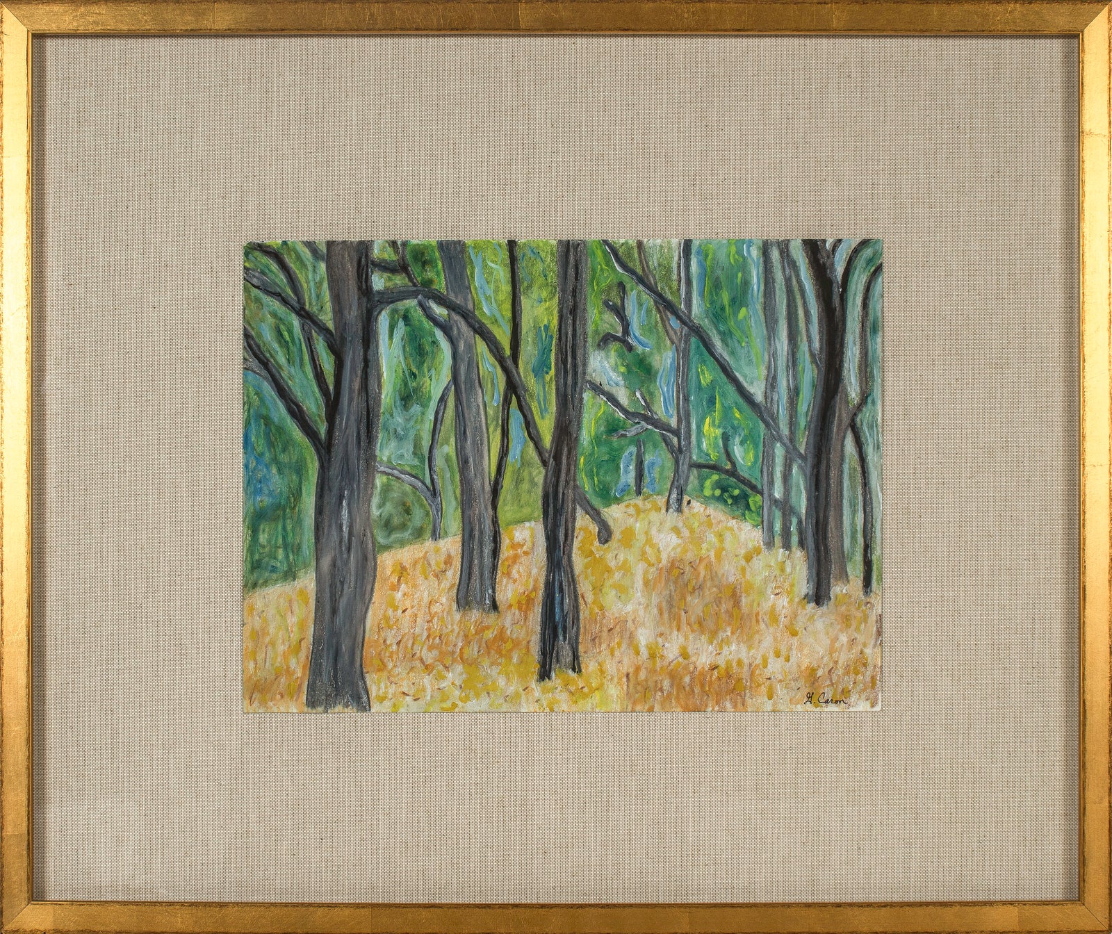 <i>Study for 'Blue Oak Forest'</i> <br>2022 Oil on Paper <br><br>#C1789