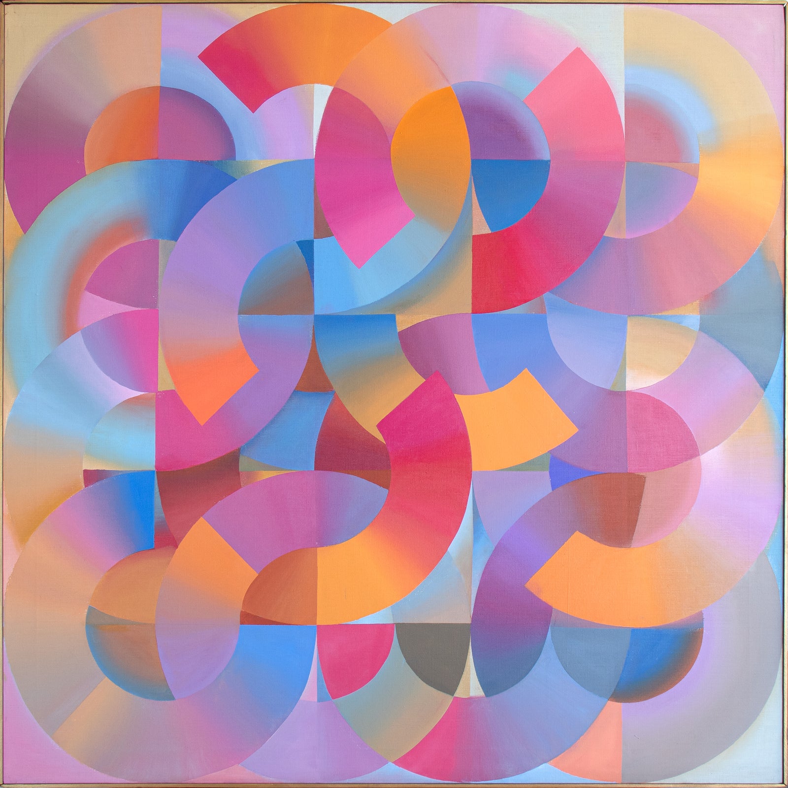 Circles & Arches <br> 1975 Acrylic <br><br> #C1845