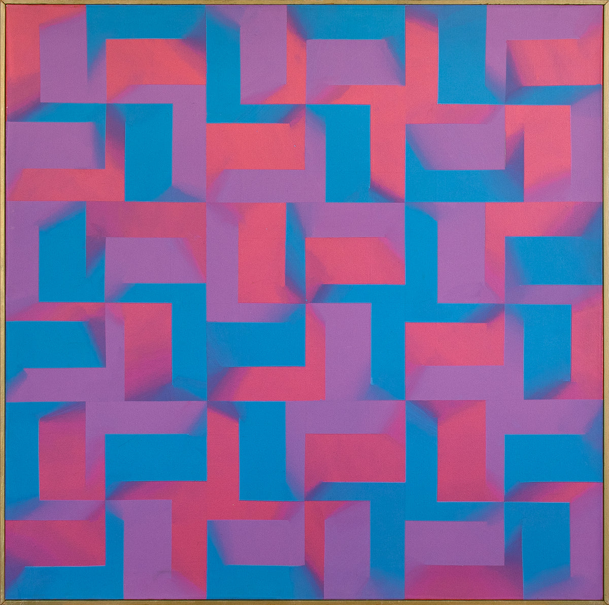 &lt;i&gt;Untitled (Grid Pattern Series)&lt;/I&gt; &lt;br&gt;1973 Acrylic &lt;br&gt;&lt;br&gt;#C1906