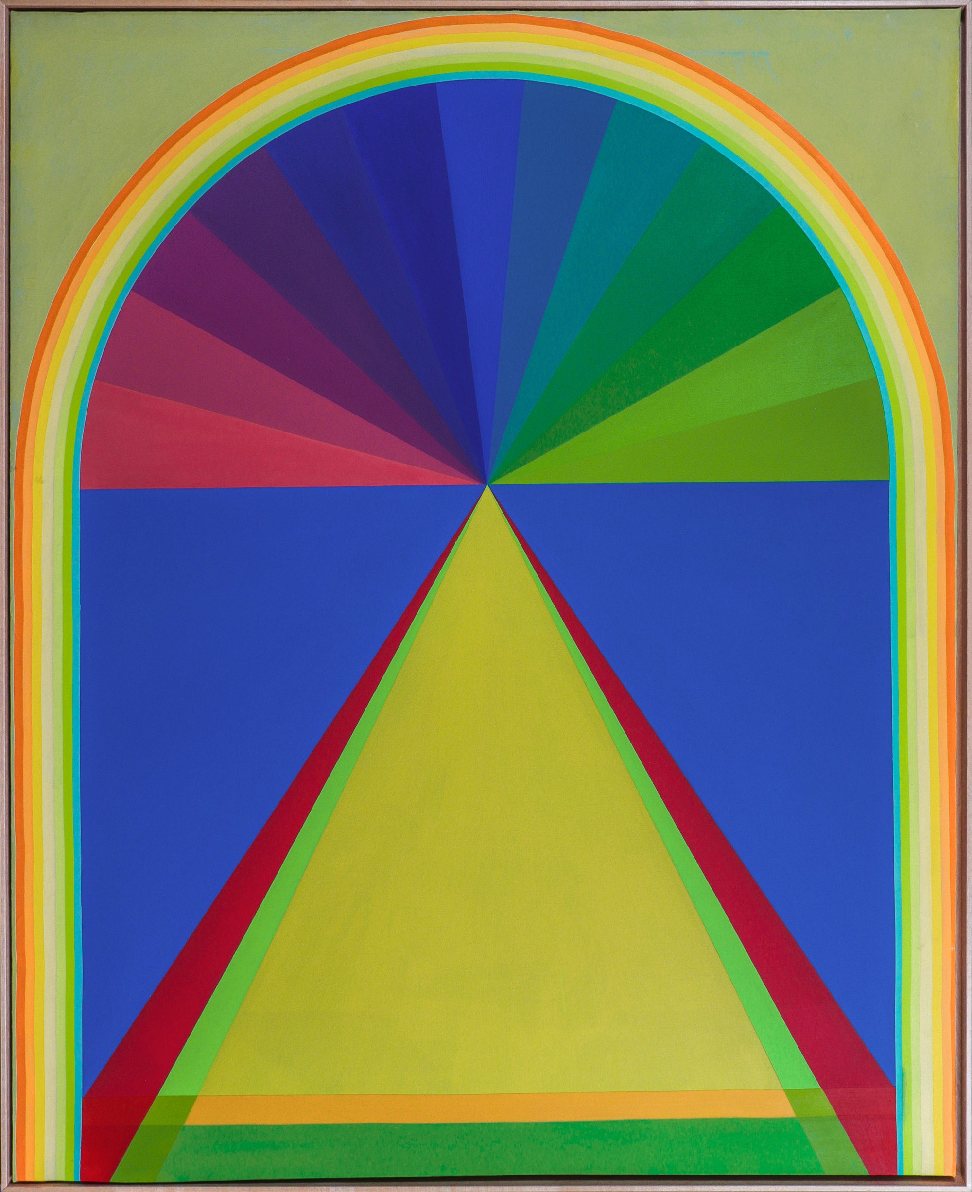 <I>Pyramid, Arch & Pinwheel Series</i> <br>1967 Acrylic <br><br>#C1928