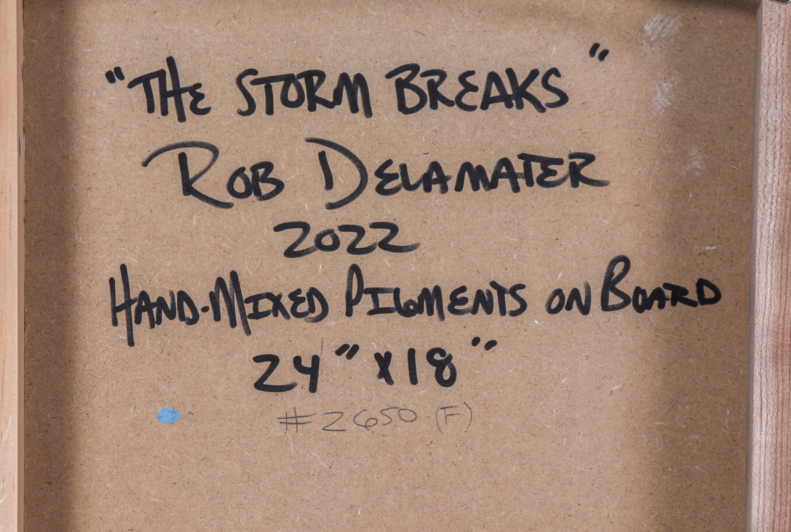 <i>The Storm Breaks</i><br>2022 Hand-mixed Pigments<br><br>#C2091