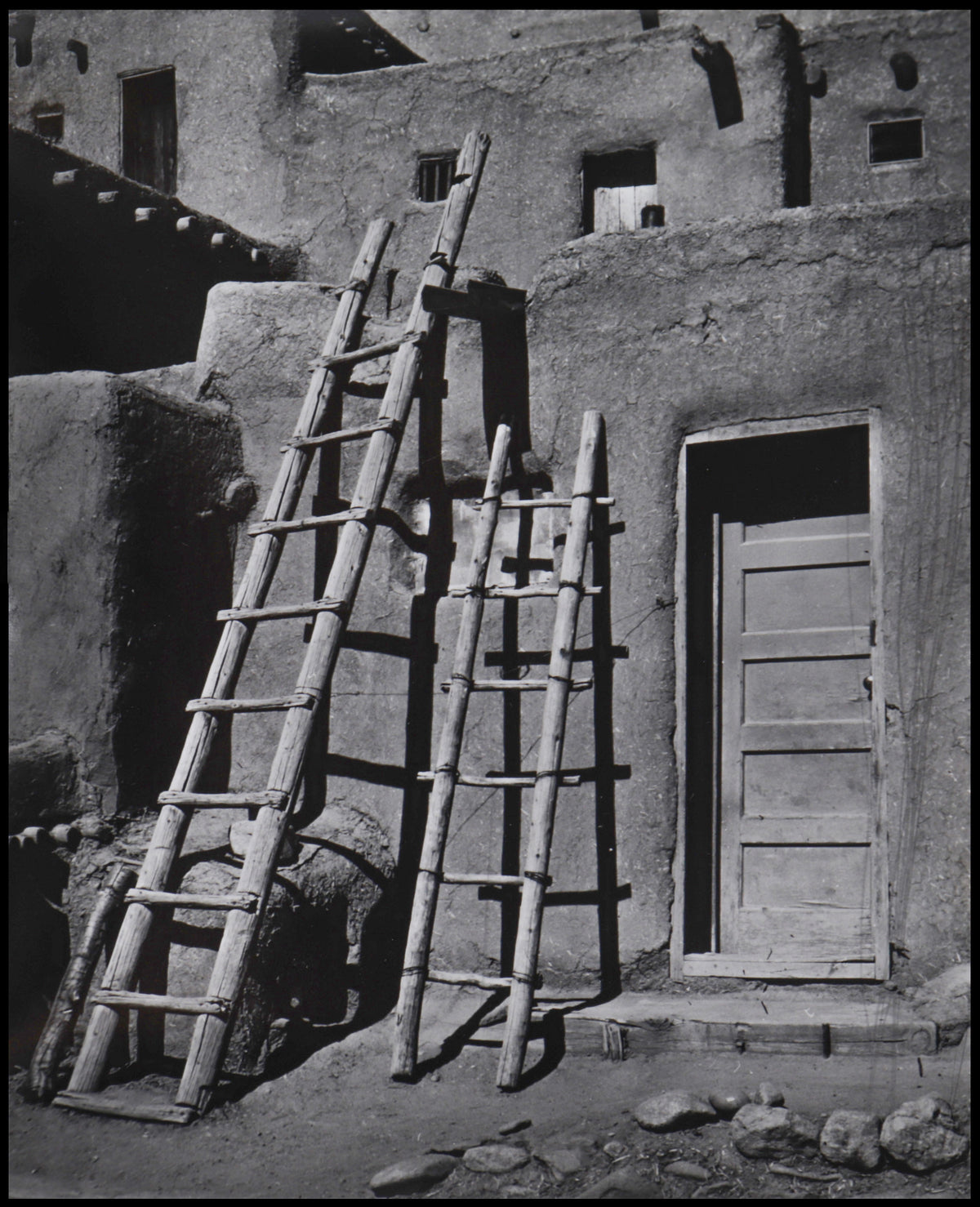 Two Ladders &lt;br&gt;20th C. Photograph &lt;br&gt;&lt;br&gt;#C2200