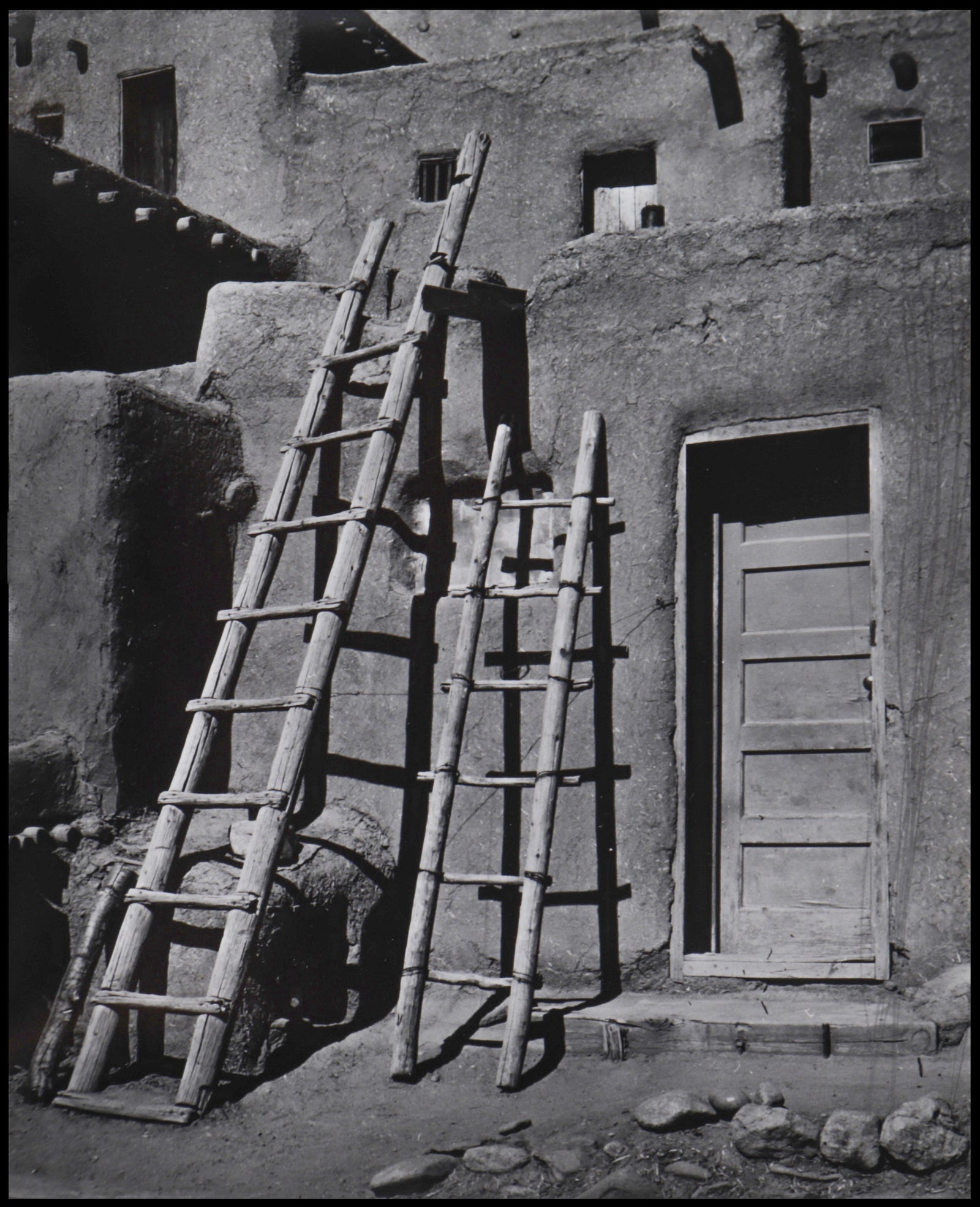 Two Ladders <br>20th C. Photograph <br><br>#C2200