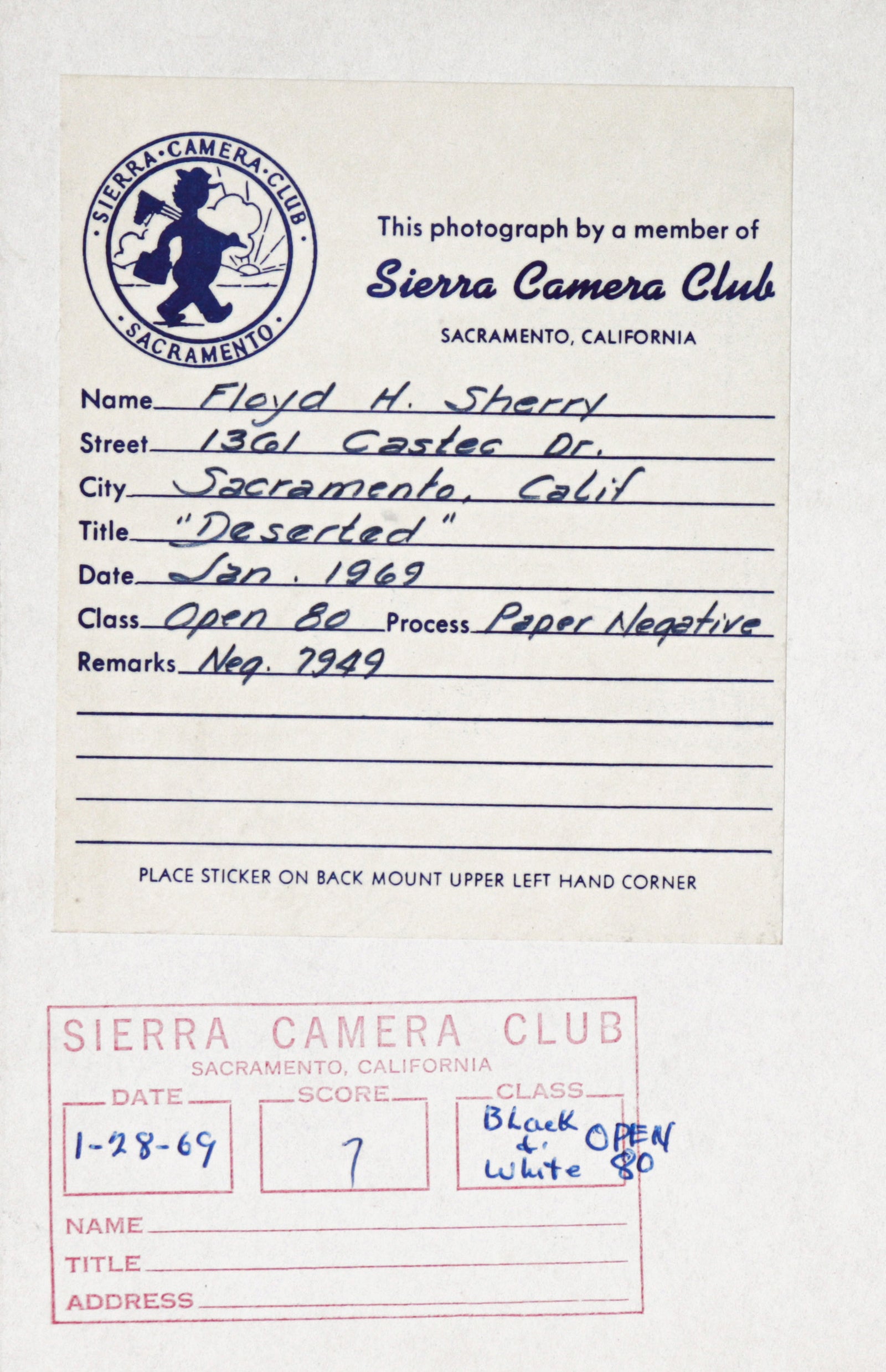 Farmhouse with Windmill <br>20th C. Photograph <br><br>#C2205