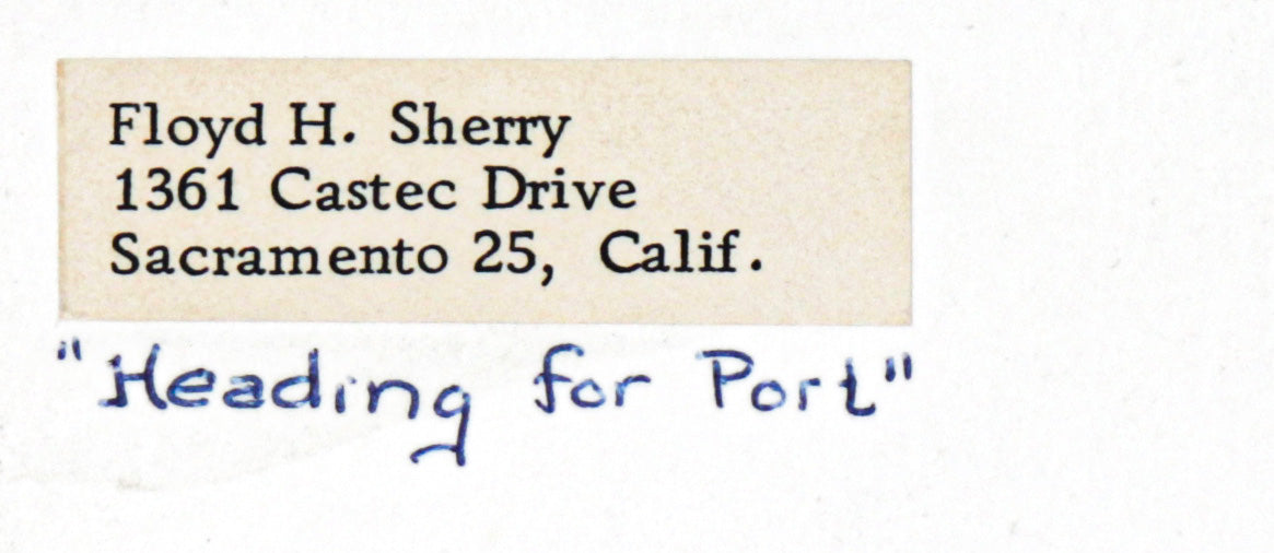 <i>Heading for Port</i> <br>20th C. Photograph<br><br>#C2207