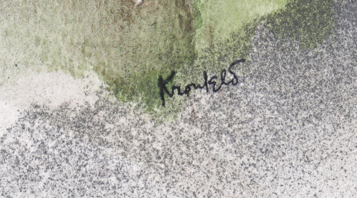 Car in Passing Abstract<br>20th Century Mixed-Media<br><br>#C2262