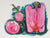 Vibrant Hibiscus Study<br>1985 Watercolor<br><br>#C2278